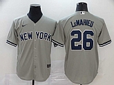 Yankees 26 DJ LeMahieu Gray 2020 Nike Cool Base Jersey,baseball caps,new era cap wholesale,wholesale hats